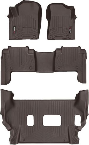 WeatherTech Custom Fit FloorLiners for QX80, Armada - Full Set (441502-1-2-449562), Black in Saudi Arabia