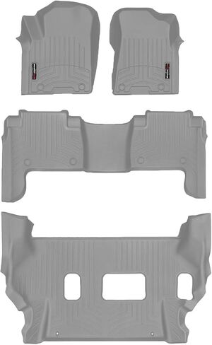 WeatherTech Custom Fit FloorLiners for QX80, Armada - Full Set (441502-1-2-449562), Black in Saudi Arabia