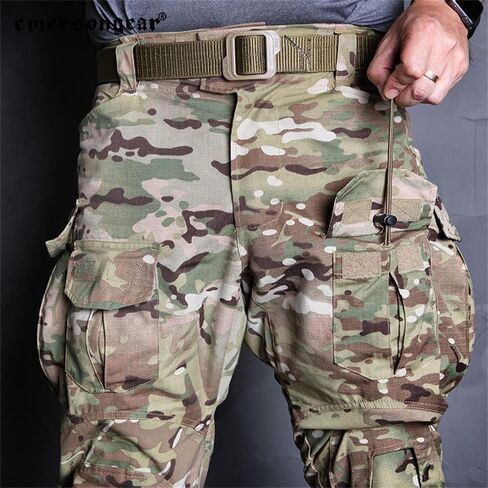 سراويل تكتيكية EmerSongear G3 ، سراويل شحن Ripstop للرجال Camo Army Training Training Haking Camping Fishing in Kuwait