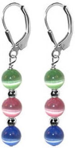 .925 Sterling Silver Drop Earrings with Austrian Crystals in Kuwait