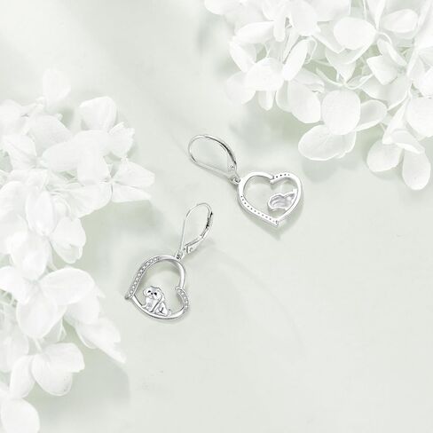 YAFEINI Shih Tzu Gift 925 Sterling Silver Shih Tzu Dangle and Drop Earrings Shih Tzu Dog Jewelry for Women Shih Tzu Lovers in Saudi Arabia