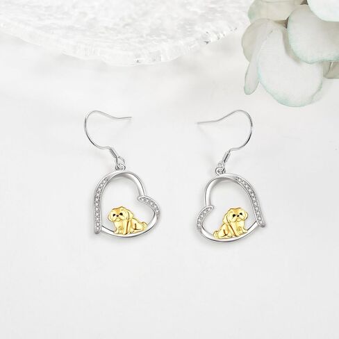 YAFEINI Shih Tzu Gift 925 Sterling Silver Shih Tzu Dangle and Drop Earrings Shih Tzu Dog Jewelry for Women Shih Tzu Lovers in Saudi Arabia