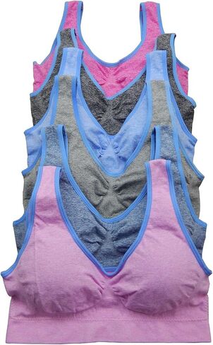 Women Bras 6 Packs Seamless Top Sports Bra (25064 Free) in Kuwait