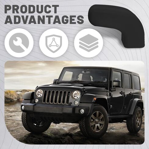 2Pcs Tow Hook Covers, Tow Hook Protector, Car Front Bumper Tow Hook Protective Cover, Car Accessories Tow Trailer Hitch Protector Cover Trim Fit for Jeep Wrangler JK JL & Gladiator TJ 2007-2024 in Saudi Arabia