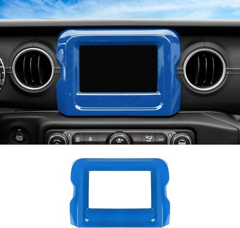 CHEROCAR NAVIMANCE GPS SCREEN SCREEN COVER TRIM التزيين الملحقات الداخلية المتوافقة مع Jeep Wrangler JL JLU & Gladiator JT 2018-2025+، ألياف الكربون ... in Saudi Arabia