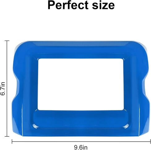CHEROCAR NAVIMANCE GPS SCREEN SCREEN COVER TRIM التزيين الملحقات الداخلية المتوافقة مع Jeep Wrangler JL JLU & Gladiator JT 2018-2025+، ألياف الكربون ... in Saudi Arabia