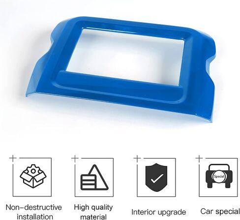 CHEROCAR NAVIMANCE GPS SCREEN SCREEN COVER TRIM التزيين الملحقات الداخلية المتوافقة مع Jeep Wrangler JL JLU & Gladiator JT 2018-2025+، ألياف الكربون ... in Saudi Arabia