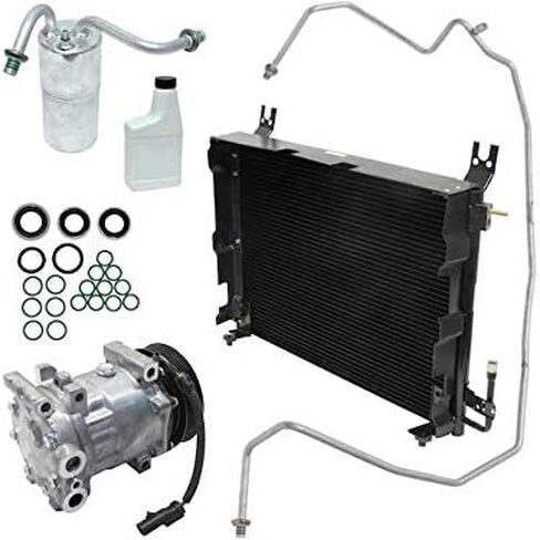 A/C Compressor Kit - with Condenser Assembly and Orifice in Liquid Line - Compatible with 1998-2002 Dodge Ram 2500 in Saudi Arabia