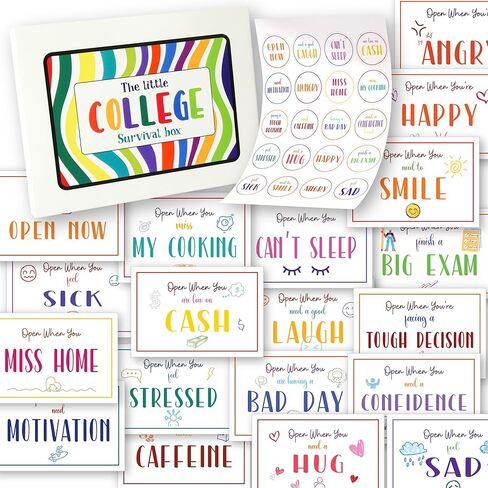 Open When Envelopes For College Student - 2025 Graduation Gifts Ideas, Open When Letters College Survival Kit Gift Card Box For Girl, High School Grad Keepsake in Saudi Arabia
