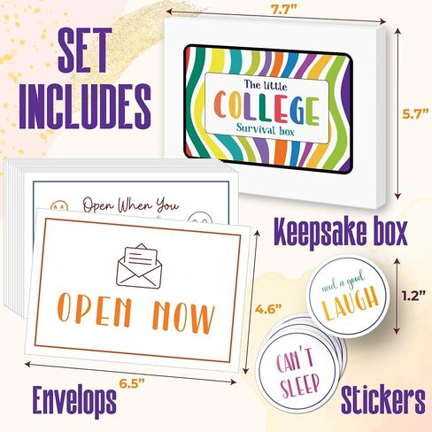 Open When Envelopes For College Student - 2025 Graduation Gifts Ideas, Open When Letters College Survival Kit Gift Card Box For Girl, High School Grad Keepsake in Saudi Arabia