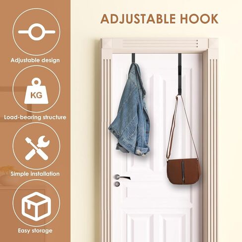 4 Pcs Cubicle Hooks Sturdy Metal Cubicle Wall Hooks Adjustable Hangers with Screwdriver Space Saving Cubicle Fabric Hooks for Hanging Clothes Hats Towels in Saudi Arabia