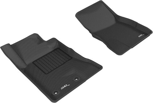 3D MAXpider Custom Fit Kagu Floor Mat (2 Eyelets, Black) Compatible with Ford Mustang 2015-2025 - Front Row in Saudi Arabia