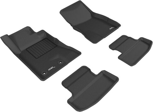 3D MAXpider Custom Fit Kagu Floor Mat (2 Eyelets, Black) Compatible with Ford Mustang 2015-2025 - Front Row in Saudi Arabia
