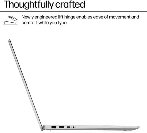 جهاز كمبيوتر محمول HP ، 17.3 "HD+ شاشة لمس الشاشة ، معالج Intel Core I7-1255U ، ذاكرة الوصول العشوائي 32GB ، 1 تيرابايت SSD ، لوحة مفاتيح خلفية ، قارئ بصمات الأصابع ، Wi-Fi ، Windows 11 Home ، Silver in Kuwait