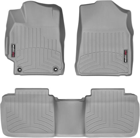 Weathertech مخصص Floirliners لتويوتا كامري - الصف الأول والثاني (447881-444002) ، أسود in Kuwait