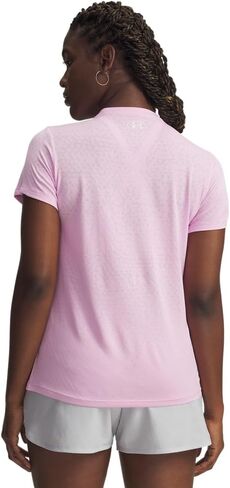 Under Armour Women's Velocity Textured Short Sleeve Crew Neck T Shirt in Kuwait