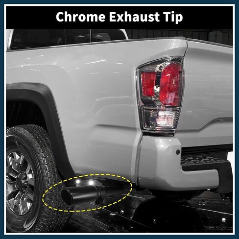 Exhaust Tip for Toyota Tacoma 2005-2022 Stainless Steel Reusable | Car Exhaust Muffler Tip 1 Set in Saudi Arabia