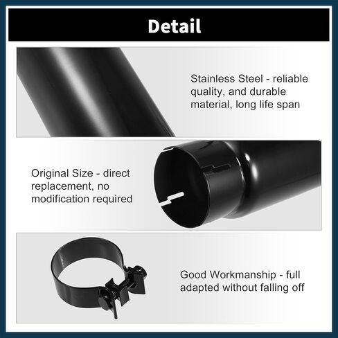 Exhaust Tip for Toyota Tacoma 2005-2022 Stainless Steel Reusable | Car Exhaust Muffler Tip 1 Set in Saudi Arabia