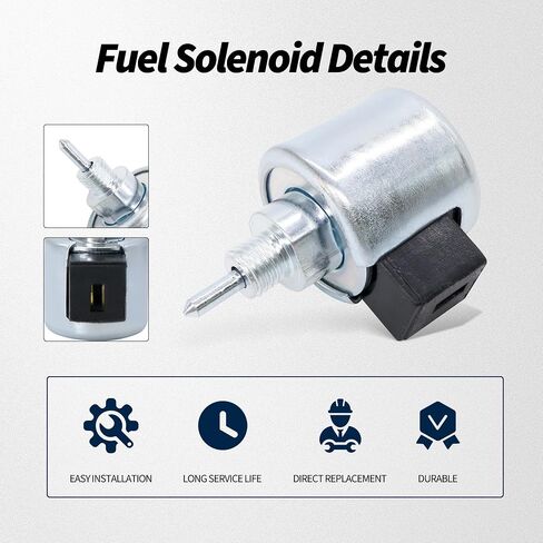 21188-7002 Carburetor Fuel Solenoid with Fuel Fiter Compatible with Kawasaki Engine FR651V FR691V FS730V FH430V FH541V FH580 FH381V 480V 541V 580V FR/FS/FX 481V Cub Cadet Mower KM-21188-7002 in Saudi Arabia