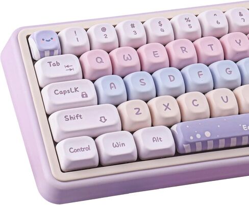 Tsungup Manga PBT keycaps ، 150 مفتاحًا japenese anime keycap set كرز ملف تعريف صبغة المخصصة مفتاح مفتاح لوحة المفاتيح المخصصة لـ 60 ٪ ، 65 ٪ ، 75 ٪ ، 100 ٪ من لوحات المفاتيح الميكانيكية in Kuwait