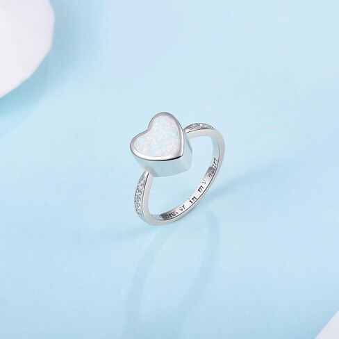 925 Sterling Silver Heart Urn Rings Hold Loved Ones Ashes Cremation Memorial Ring Keepsake Jewelry for Women for Human Ashes in Saudi Arabia