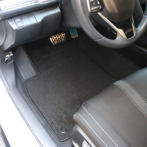 FreeMotor802® Nylon Car Floor Mats Carpets Liner ، Fits 2016-2021 Honda Civic Sedan & Hatchback ، Factory Auto Auto Incisions Replace Non-Slip ، Red W/FK Logo 4PCS in Kuwait