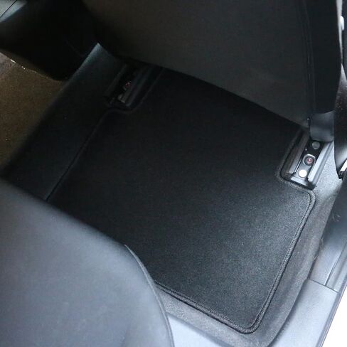 FreeMotor802® Nylon Car Floor Mats Carpets Liner ، Fits 2016-2021 Honda Civic Sedan & Hatchback ، Factory Auto Auto Incisions Replace Non-Slip ، Red W/FK Logo 4PCS in Kuwait