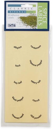 RSVP International Kitchen Organization Collection Spice Labels, Round, 50 Count in Kuwait
