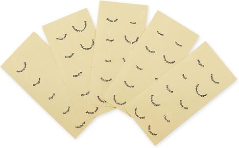 RSVP International Kitchen Organization Collection Spice Labels, Round, 50 Count in Kuwait