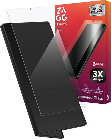 Zagg Glass+ Samsung Galaxy A36 5G Screen Protector-Extreme Impact & Shatter Protection ، مقاوم للخدش ، مقاوم للتلطيخ ، متوافق in Saudi Arabia
