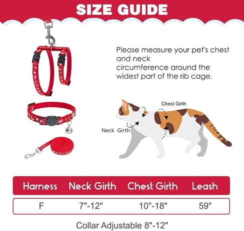 PAWCHIE Cat Harness and Leash Set, Cats Escape Proof-Adjustable Kitten Harness Lightweight Soft Outdoor Walking Travel Pet Safe Harness, Puppy Harness for Girl Cats Bunny Rabbit Small Dog, Pink S in Kuwait