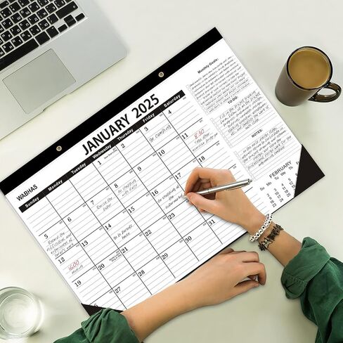 Desk Calendar 2025-2026 -18 Months-JULY 2025 to December 2026,Desk calendar 2025,12x17 in,Calendar 2025-2026,Office Desk Calendar 2025-2026 in Kuwait