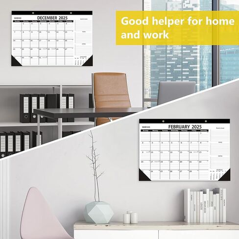 Desk Calendar 2025-2026 -18 Months-JULY 2025 to December 2026,Desk calendar 2025,12x17 in,Calendar 2025-2026,Office Desk Calendar 2025-2026 in Kuwait