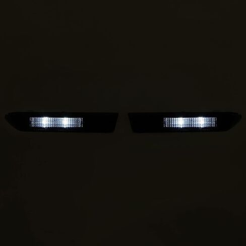 HECASA Side Marker Light Lamp 4Pcs Compatible with 04-08 Honda Acura TL Base Models Side Marker Lamps Reflectors Front Rear Smoke Lens and White LED in Saudi Arabia