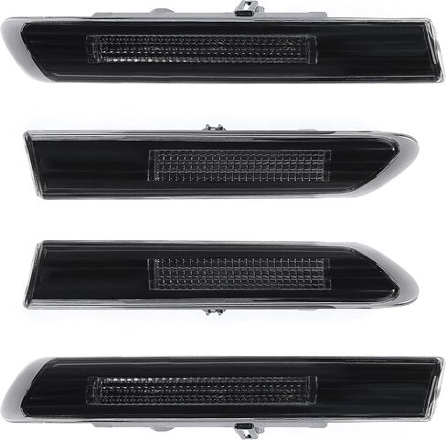 HECASA Side Marker Light Lamp 4Pcs Compatible with 04-08 Honda Acura TL Base Models Side Marker Lamps Reflectors Front Rear Smoke Lens and White LED in Saudi Arabia