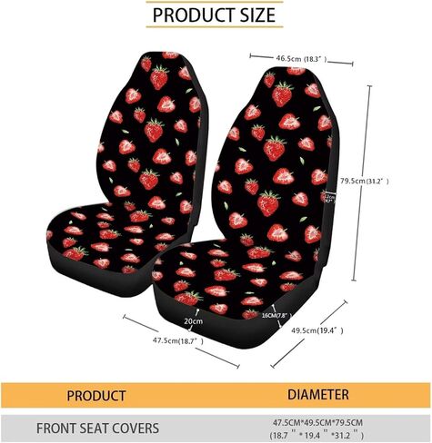 2 PCS Butterfly Car Seat Covers Dream Catcher Print Front Auto Seat Cover Car Bucket Seats Protector Covers Universal fit for SUV Sedan Van in Saudi Arabia