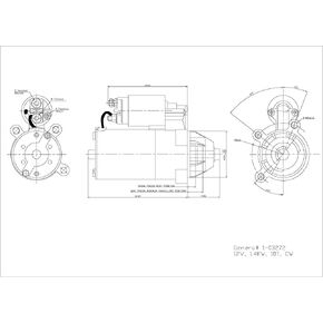 TYC 1-03272 Starter Motor Compatible with 1997-2008 Ford Ranger in Kuwait