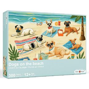 rokt&razo, Surfer Shack, 300 Pieces Jigsaw Puzzles, Moderate Challenge, Kids Puzzles, Family Game Nights, Finish Size 20.5 * 15.0 in in Kuwait