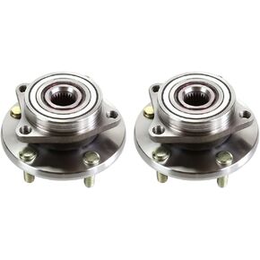 Autoshack Front Wheel Hub زوج من 2 سائق ومسافر من جانب الركاب لكرايسلر سيبرنج دودج أفنغر ستراتوس إيجل تالون 1995-2005 ميتسوبيشي Eclipse 1999-2009 Galant 5-Lug HB613159PR in Kuwait