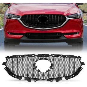 PIT66 Front Upper Grille Mesh Grill Vent Trim Bar Compatible with Mazda CX-5 CX5 2017 2018 2019 2020 2021 in Kuwait
