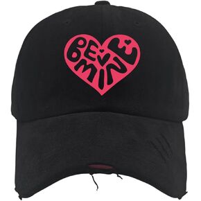 Be Mine Valentines Day Hat for Mens Washed Distressed Baseball Cap Vintage Washed Running Hat Breathable in Kuwait