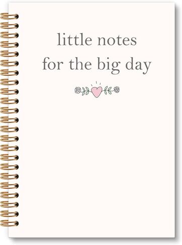 Wedding Notebook Journal, Wedding Journal, WeddingPlanning Spiral Notebook, Engagement Notebooks Gifts for Bride to Be Women, Little Notes for The Big Day Notebook for WeddingPlanner, 6x8.2In in Kuwait