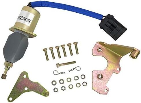 Fuel Shut-Off Solenoid Kit with Brackets and Bolts - Compatible with 1994-1998 Dodge Ram 3500 5.9L 6-Cylinder Diesel in Saudi Arabia