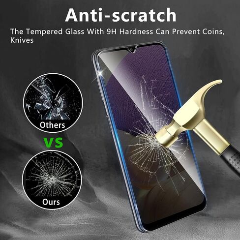 3+3 Pack Privacy Screen Protector Designed for Samsung Galaxy A23 4G/5G With 3 Pack Camera Lens Protector,Full Coverage Anti-Spy Tempered Glass Film,9H Hardness,Bubble Free,Easy to Install in Saudi Arabia