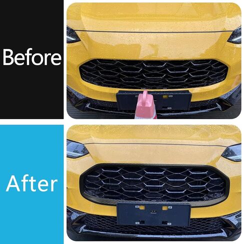 Car Accessories Fit for Honda New HR-V HRV 2023 2024 Front Grill Grille Strip Cover Molding Trim (Carbon Fiber Black) 1PC ABS in Saudi Arabia