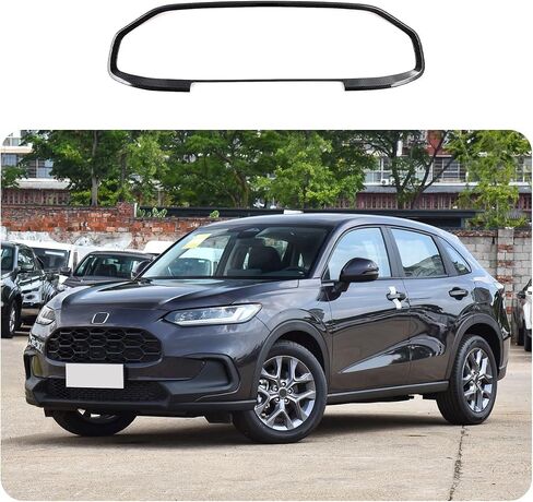 Car Accessories Fit for Honda New HR-V HRV 2023 2024 Front Grill Grille Strip Cover Molding Trim (Carbon Fiber Black) 1PC ABS in Saudi Arabia