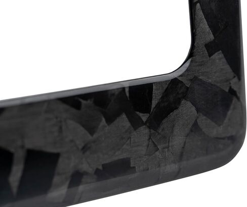 100% Real 3k Twill Weave Carbon Fiber Car License Plate Frame, UV Protection, Front Rear Universal Fit USA Canada Mexico Standard Size tag Holder (Red) in Saudi Arabia