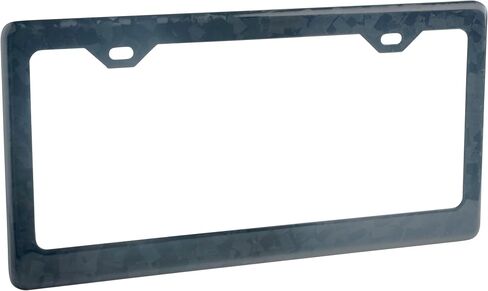 100% Real 3k Twill Weave Carbon Fiber Car License Plate Frame, UV Protection, Front Rear Universal Fit USA Canada Mexico Standard Size tag Holder (Red) in Saudi Arabia