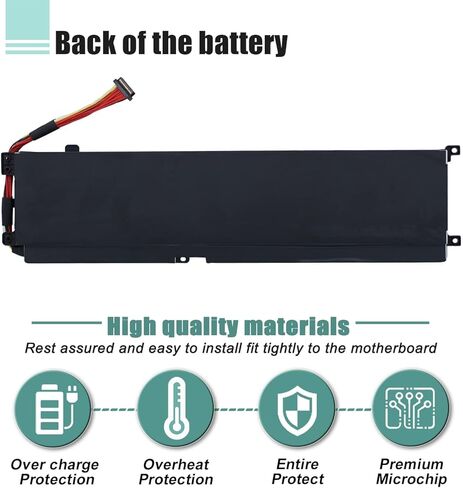 RC30-0423 Laptop Battery Compatible with Razer Blade 17 RTX 3080 Ti/Razer Blade 17 Early 2022 / Razer Blade Pro 17 RTX 3080 Series Laptop RZ09-0368 Battery 15.4V 82Wh/5329mAh 8-Cell in Kuwait