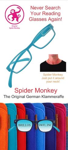 Spider Monkey Long Arm Reading Glasses Bright Red (+2.50, Bright Red) in Saudi Arabia